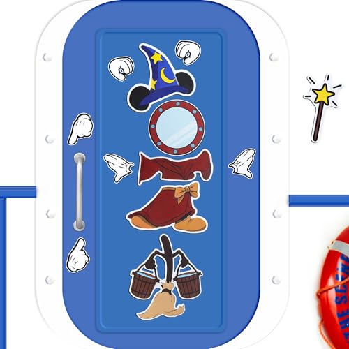 Magical Mouse Theme Cruise Door Magnets Set - 12 Pcs Waterproof