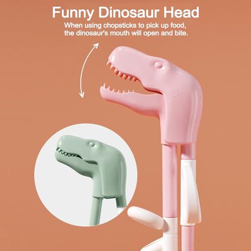 Dinosaur Training Chopsticks for Kids - 2 Pack Reusable Helper