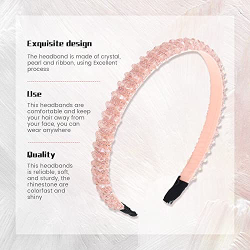 Lawie 8 Pack Baroque Rhinestone Headbands for Women & Girls
