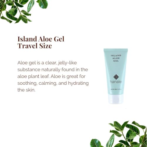 Hanalei Aloe Gel Travel Size – Soothing After-Sun Moisturizer, 2.7 oz