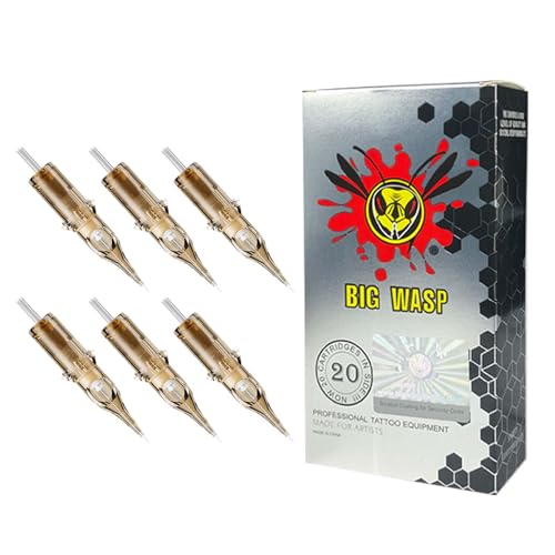 BIGWASP #10 Bugpin 9RL Tattoo Needle Cartridges 1009RL - 20Pcs