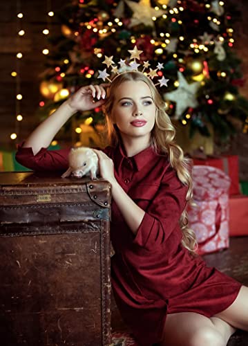 New Year Eve Headband A - Glitter Star Hair Accessory for Women & Girls