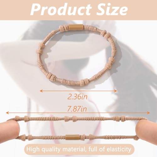 Boho Hair Ties for Women - 24PCS No-Damage Bracelet Hair Accessories