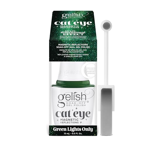 Gelish Magnetic Reflections Cat Eye Gel Polish - 3D Shimmer Nail Art