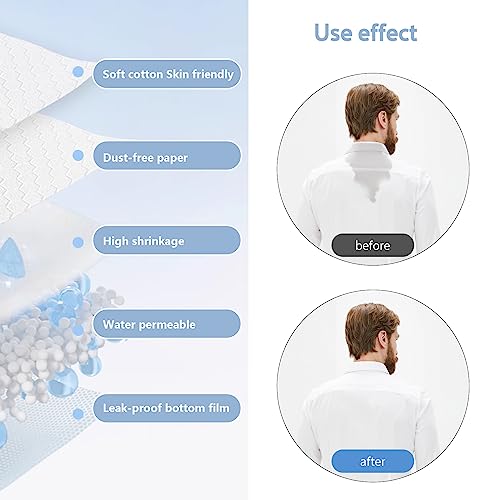 CFGROW Disposable Collar Sweat Pads - 80 Pack Self-Adhesive Neck Liners