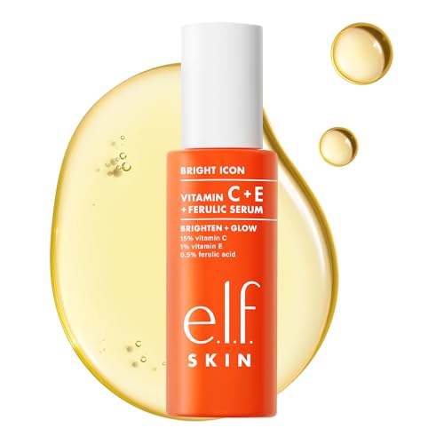 e.l.f. SKIN Bright Icon Vitamin C + E Face Serum 1 Fl Oz - Soothing & Brightening