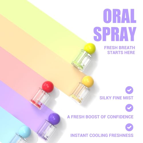 CEELIKE Portable Oral Mist Spray - Mint & Lemon 20ml, Fresh Breath