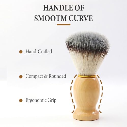 BOBOAR Badger Hair Shaving Brush for Men - Comfortable Grip