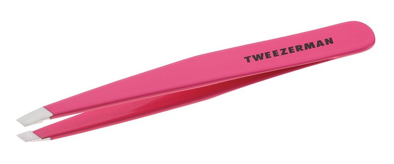 Tweezerman Stainless Steel Slant Pink Tweezer