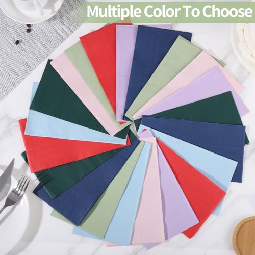 60 Disposable Sage Green Napkins for Parties & Events