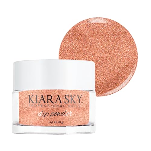Kiara Sky Dip Powder - Copper Out, 1 oz | Nude Tones for Strong Nails