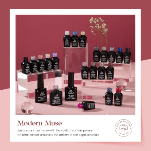 Beetles Gel Nail Polish Set - 23 Pcs Glitter & Matte Colors