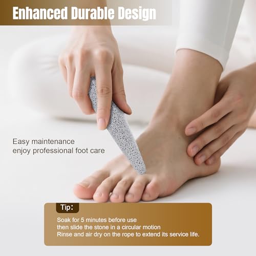DEBETOOL 3-Pack Volcanic Pumice Stone Set for Feet Care