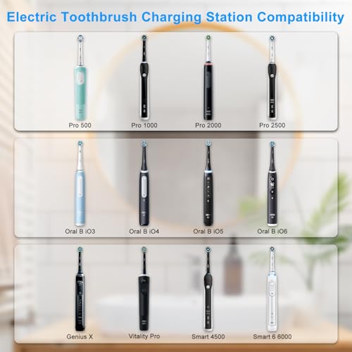 LIANSUM Electric Toothbrush Charger for Oral B Models - Waterproof Induction Base