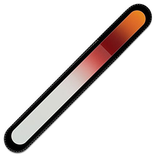 Mont Bleu Rainbow Crystal Nail File - Professional Czech Tempered Glass, Handmade in Bohemia