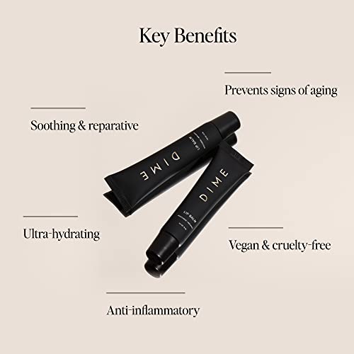 DIME Beauty Clear Lip Balm - Hydrating & Anti-Aging, 0.5 oz