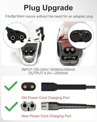 WUKUR Replacement Charger for Wahl Magic Clip Cordless Clipper