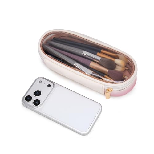 Khaki-Tan Wrangler Travel Makeup Bag Set with Brush Holder