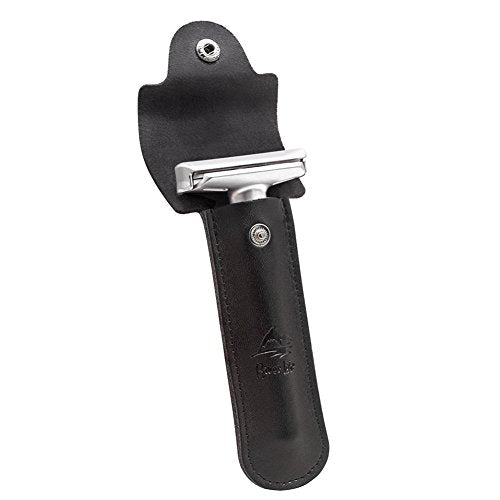 River Lake RZ700 Adjustable Double Edge Safety Razor with Long Handle & Protective Case