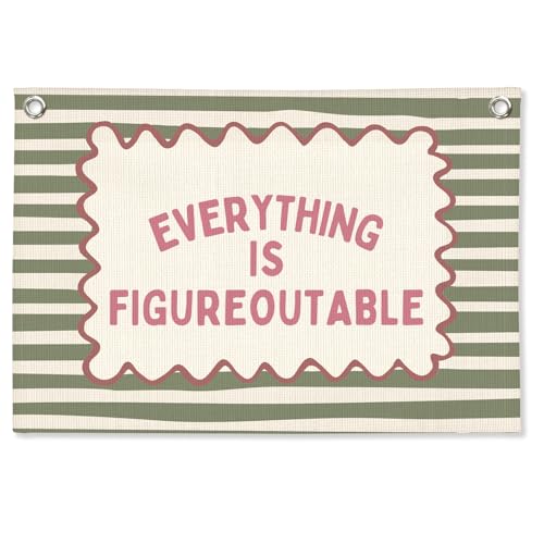 Adventure Awaits Inspirational Canvas Banner for Kids Room - 30x20 Inch