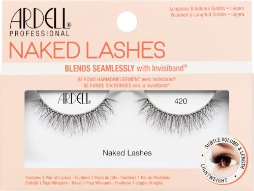 Ardell Naked Lashes 420 - Lightweight Natural False Eyelashes (5-Pack)