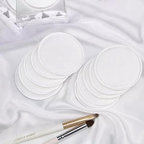 BEAGERUO Individually Wrapped Cotton Pads for Face - 200 Pieces, 2.36 Inch, Makeup Remover & Skincare Pads