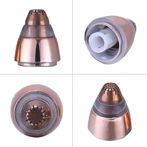 Rose Gold Eyebrow Hair Remover Replacement Heads 4 Pack for Flawless Facial Trimmer