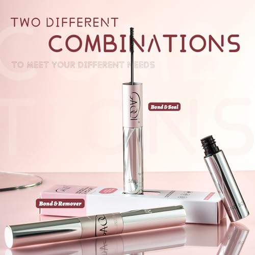 GAQQI Lash Bond and Seal + Bond and Remover Set - Waterproof Cluster Glue