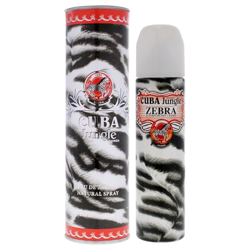 Cuba Jungle Zebra for Women Eau de Parfum Spray, 3.3 oz