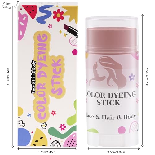 Blue Temporary Hair Color Stick - Waterproof & Non-Sticky Dye