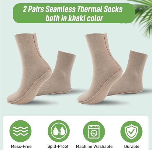 Paw Legend Reusable Castor Oil Pack Wraps for Feet - 2 Pack Organic Cotton