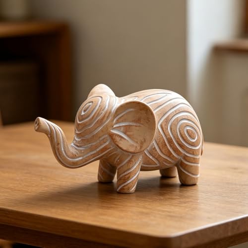 Good Luck Elephant Statue | Resin Decor for Home & Gifts