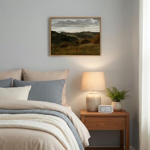 Framed Vintage Landscape Wall Art - 16x12 Inch Rustic Print