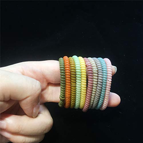 Spiral Hair Ties - 100 Pcs No Crease Elastic Coils for All Hair Types