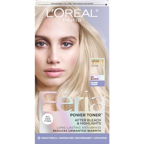L'Oreal Paris Feria Ice Blonde Hair Toner - Ammonia Free, Demi-Permanent
