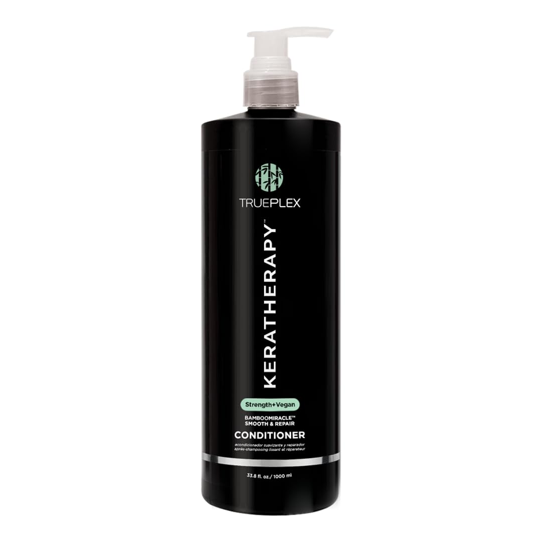 Bamboo Miracle Smooth & Repair Conditioner - Vegan Hydrating Formula for Damaged, Frizzy Hair | Grape Seed & Baobab Extract