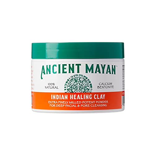 Ancient Indian Healing Clay, 8 oz - 100% Natural Deep Facial Pore Cleansing