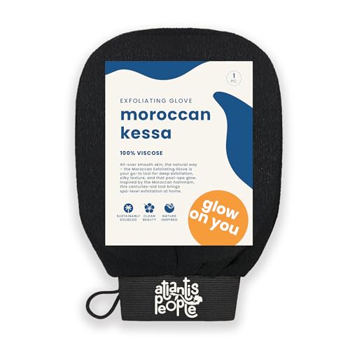 Moroccan Exfoliating Kessa Glove - Gentle Body Scrubber for Smoother Skin