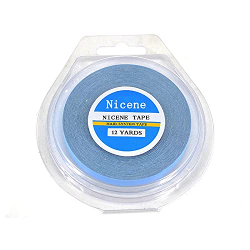Nicene 2/5" x 12 Yards Blue Lace Front Support Tape for Wigs & Hair Extensions