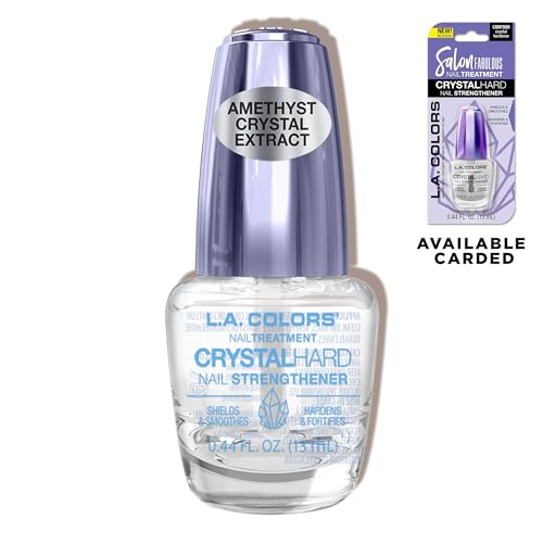 L.A. COLORS Salon Fabulous Crystal Hard Nail Strengthener 0.44 Fl Oz Pack of 2
