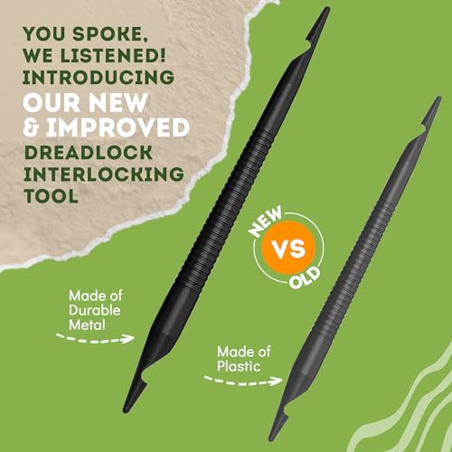 Locsanity Double Pack Interlocking Tool for Locs - Professional Retightening & Styling
