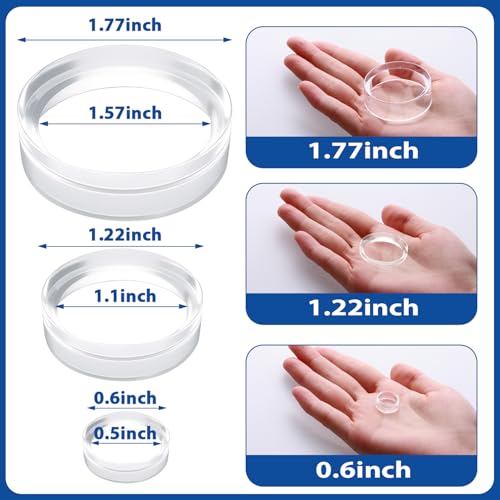 30 Pcs Acrylic Golf Ball Display Stands - 1.22 Inch Clear Holders