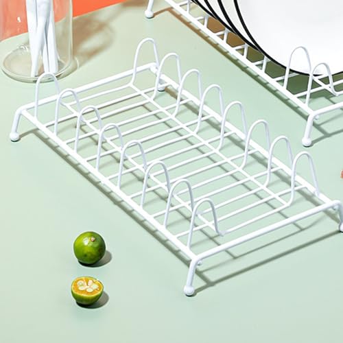 Vertical Metal Dish Drying Rack for Kitchen Cabinet Storage