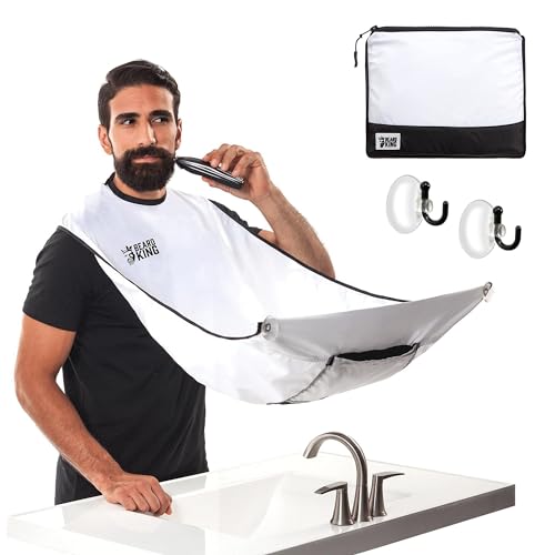 BEARD KING Beard Bib Apron - As Seen on Shark Tank ? Gifts for Him, Stocking Stuffers for Men, Mens Gift