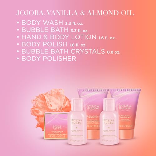 Baylis & Harding Luxury Pamper Gift Set for Women - Jojoba, Vanilla & Almond Oil