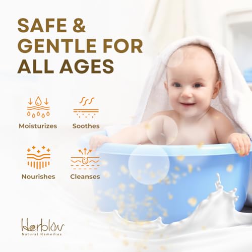 Oatmeal Honey Goat's Milk Soap Bar - Natural Skin Relief for Eczema & Irritation