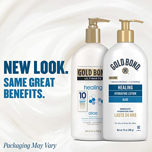 Gold Bond Healing Lotion & Hand Cream with Aloe - 14 oz & 3 oz
