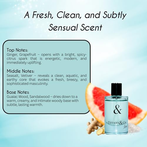 Tiffany & Co. Love for Him Mini Eau De Toilette 0.16 Fl Oz - Citrus Aromatic