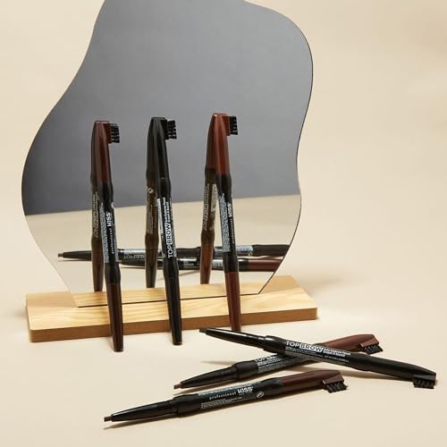 KISS Auto Brow Pencil in Dark Brown - Long-Lasting Eyebrow Definer