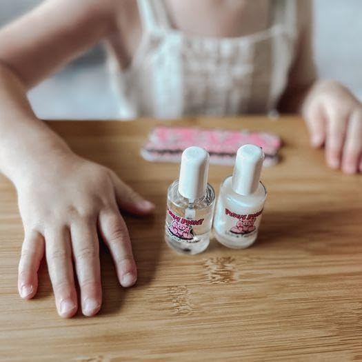 Piggy Paint Make It Last Basecoat and Shine Topcoat Set for Kids